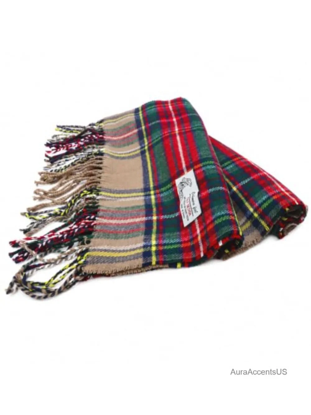 Tartan Plaid Cashmere Feel Soft Luxurious Winter Scarf